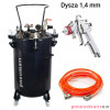 Zbiornik ciśnieniowy do natrysku 60L bez mieszadła Pneumatico Tank ZB60-1-1E-14 + pistolet lakierniczy EXPERT HP 1,4 mm + wąż Zbiornik ciśnieniowy do natrysku 60L bez mieszadła Pneumatico Tank ZB60-1-1E-14 + pistolet lakierniczy EXPERT HP 1,4 mm + wąż