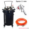 Zbiornik ciśnieniowy do natrysku 60L bez mieszadła Pneumatico Tank ZB60-1-1E-11 + pistolet lakierniczy EXPERT HP 1,1 mm + wąż Zbiornik ciśnieniowy do natrysku 60L bez mieszadła Pneumatico Tank ZB60-1-1E-11 + pistolet lakierniczy EXPERT HP 1,1 mm + wąż