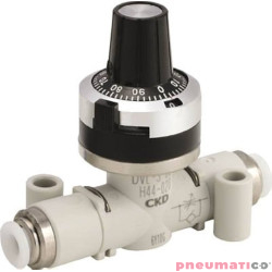 Zawór dławiący - zwrotny prosty typ CKD DVL ze skalą na przewód 6m