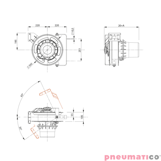 Zwijacz kabla do ładowania auta 8m Typ 2 3G6+1x0,5 Zeca EV6322 Zwijacz kabla do ładowania auta 8m Typ 2 3G6+1x0,5 Zeca EV6322