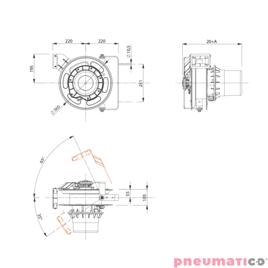 Bęben kablowy Zeca EV6322T