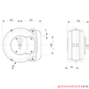 Przemysłowe mini-zwijadło do CNC 10x8mm 3,5m Zeca 9100/8 Przemysłowe mini-zwijadło do CNC 10x8mm 3,5m Zeca 9100/8