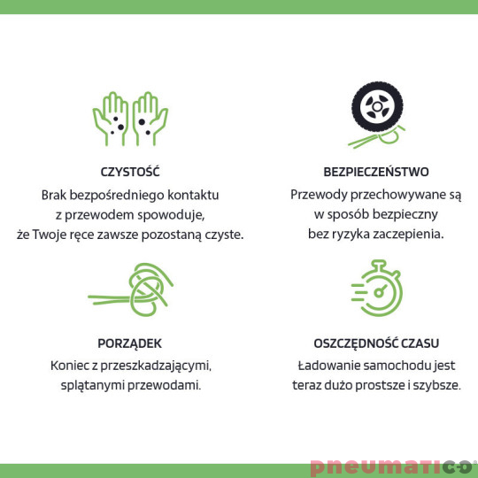 Zwijacz kablowy do aut elektrycznych 5m Typ 2 3G2,5+1x0,5 Zeca EV3162 Zwijacz kablowy do aut elektrycznych 5m Typ 2 3G2,5+1x0,5 Zeca EV3162