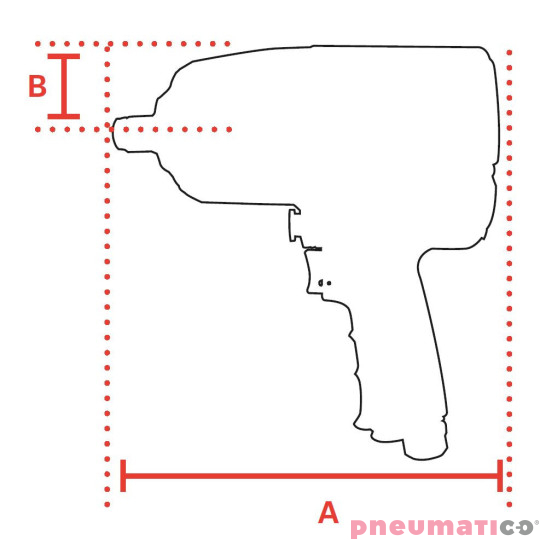 Klucz udarowy pneumatyczny 1/2" 1200Nm ATEX RED ROOSTER RRI-1400M-EX Klucz udarowy pneumatyczny 1/2" 1200Nm ATEX RED ROOSTER RRI-1400M-EX