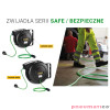 Przedłużacz "bezpieczny" z automatycznym zwijaniem 20m z gniazdem Schuko Zeca 7325/GSSAFE Przedłużacz "bezpieczny" z automatycznym zwijaniem 20m z gniazdem Schuko Zeca 7325/GSSAFE