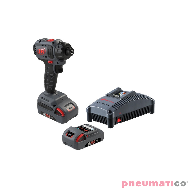 Akumulatorowa wkrętarka IQV20™ D3411-K22-EU Ingersoll Rand (2 aku.Li-ion 20V, 2,5Ah)