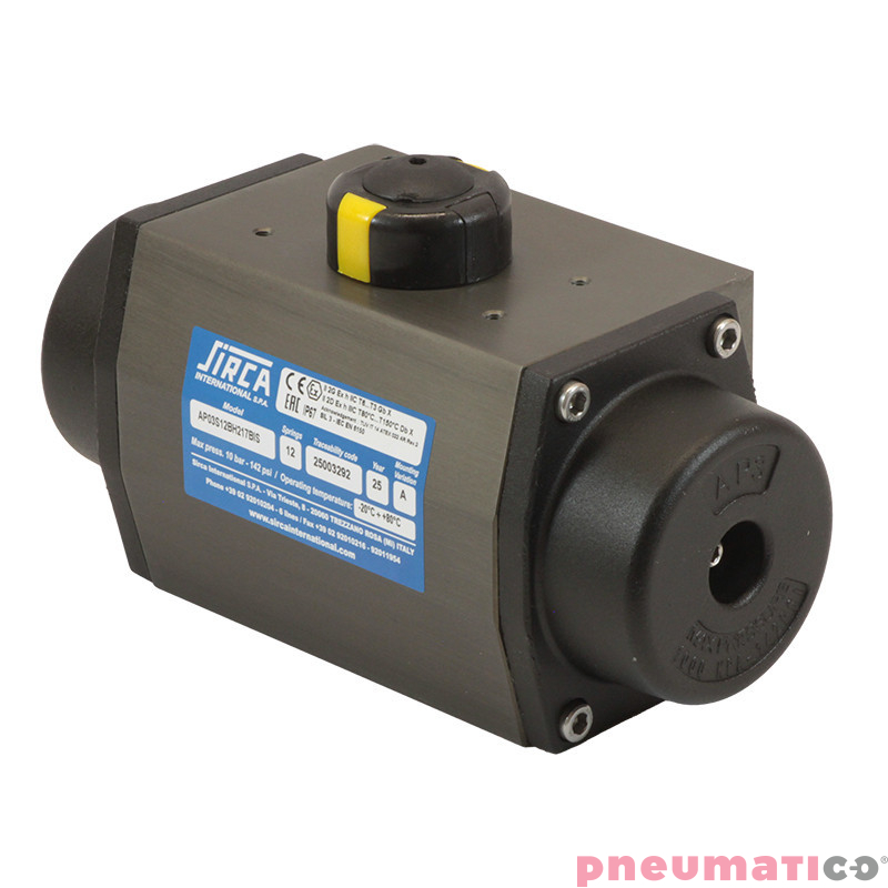 Pneumatyczny napęd obrotowy podwójnego działania AP03DA 75 NBR SIRCA