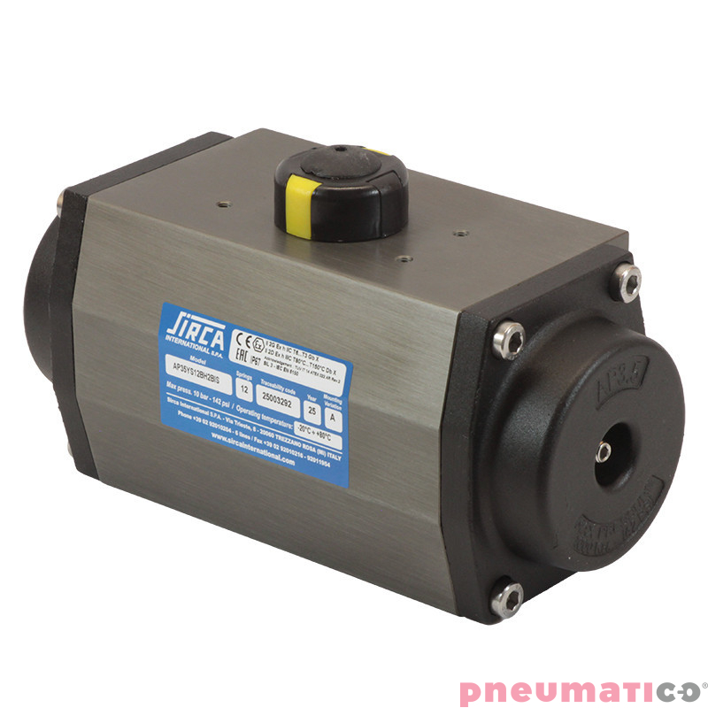 Pneumatyczny napęd obrotowy podwójnego działania AP35DA 85 VITON SIRCA