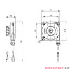 Balanser linkowy 622 ZECA 2-3kg 1600mm Balanser linkowy 622 ZECA 2-3kg 1600mm