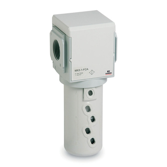 Filtr powietrza serii MX G1/2" z wkładem z węgla aktywnego 0,003 mg/m3 Camozzi MX2-12-FCA