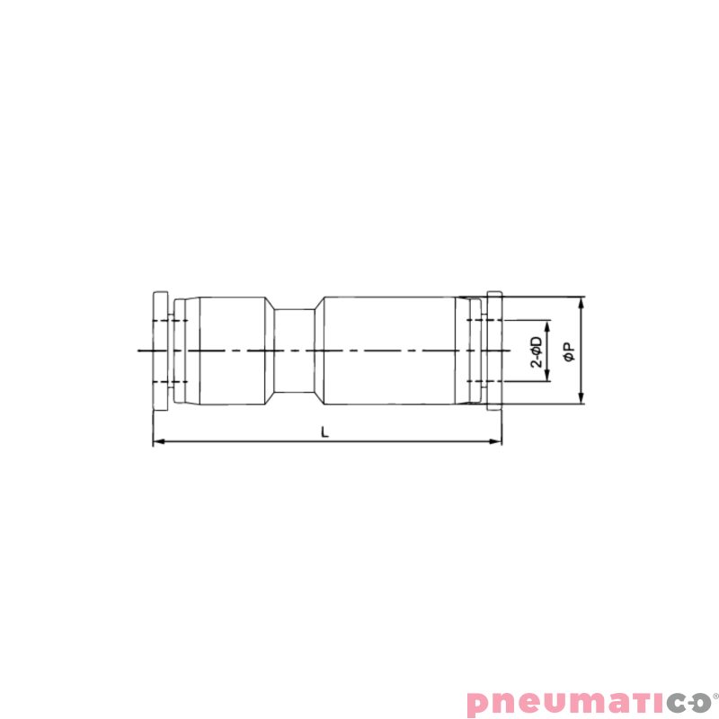 Złącze proste z zaworem zwrotnym 10mm TEKALAN HRQS100