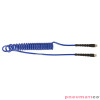 Wąż spiralny PU 6.3x9.5mm 6m z obrotową końcówką gw.zew. 1/4" PU10/060/DV Wąż spiralny PU 6.3x9.5mm 6m z obrotową końcówką gw.zew. 1/4" PU10/060/DV