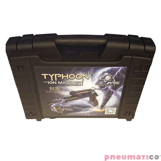 Pistolet jonizujący antystatyczny jonizujący TYPHOON ION MASTER do lakierowania ANEST IWATA + manometr