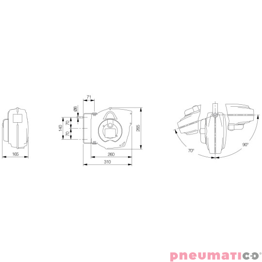 Zwijadło pneumatyczne MAVEL 804250 10x6 mm 12M