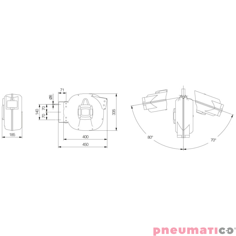Zwijadło pneumatyczne MAVEL 822100 8x12mm 15M
