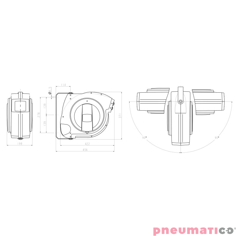 Zwijadło pneumatyczne MAVEL 884100 8 mm 15M