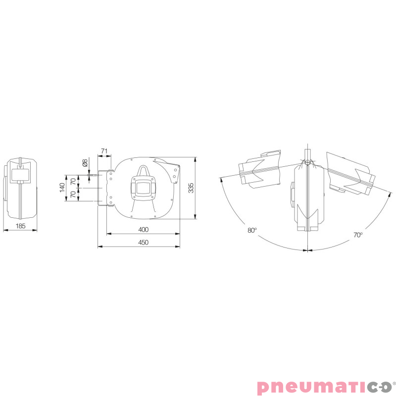 Zwijadło pneumatyczne MAVEL 822300 15x10mm 15m