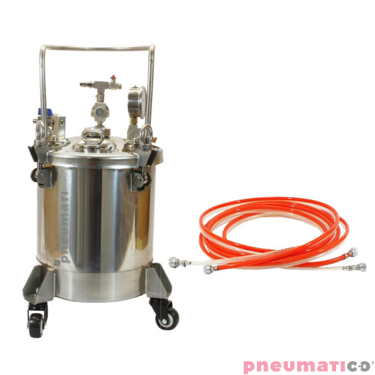 Zbiornik ciśnieniowy do malowania nierdzewny 20L bez mieszadła Agregat malarski ZB20SS-W5 Pneumatico Tank