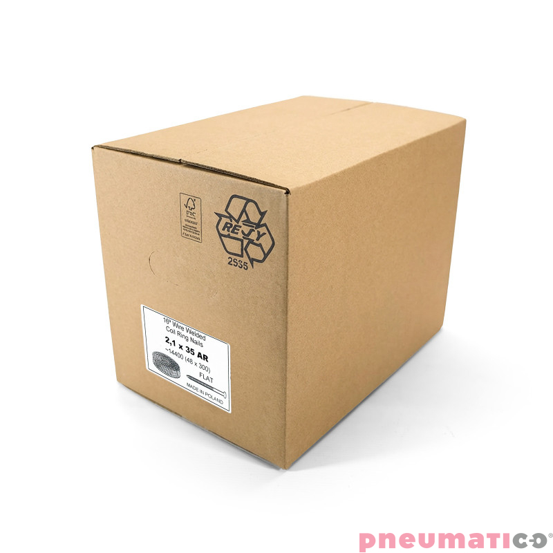 Gwoździe w zwojach CNW Pneumatico 2.1/35 BK RI 1op.-14.400szt. Gwoździe w zwojach CNW Pneumatico 2.1/35 BK RI 1op.-14.400szt.