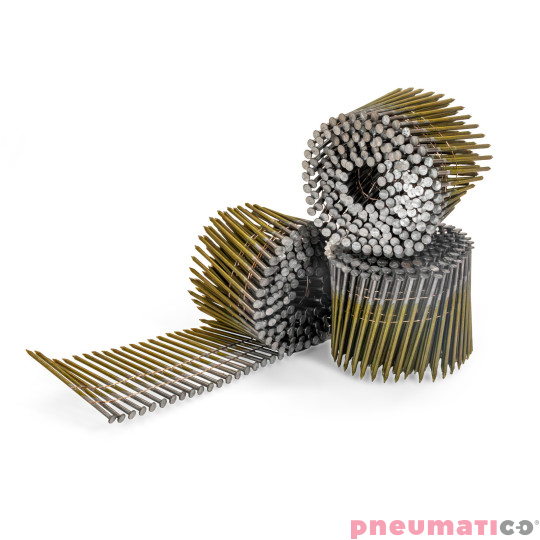 Gwoździe w zwojach CNW Pneumatico 3.1/90 BK RI 1op.-3.600szt. Gwoździe w zwojach CNW Pneumatico 3.1/90 BK RI 1op.-3.600szt.