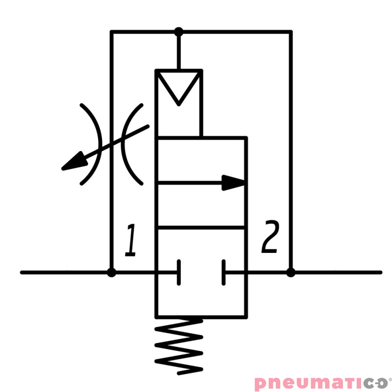 Zaw&oacute;r łagodnego startu G1/2" seria MX Camozzi MX2-12-AV