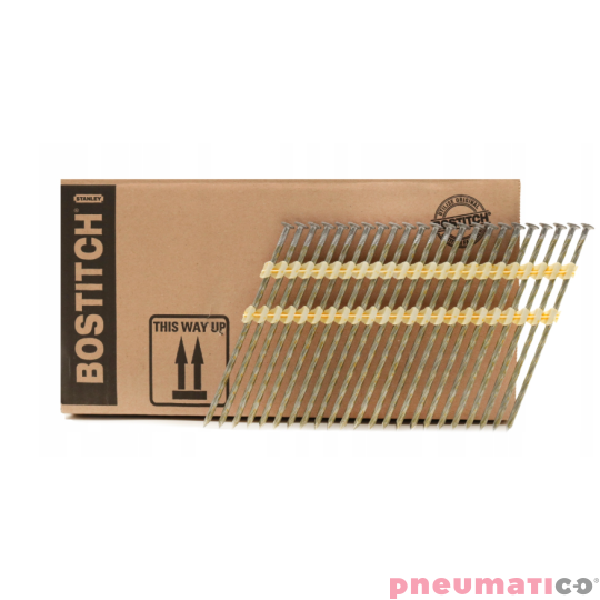 Gwoździe łączone plastikiem STANLEY BOSTITCH KB 3.8/130 czarne skrętne 1op.- 1.288szt.