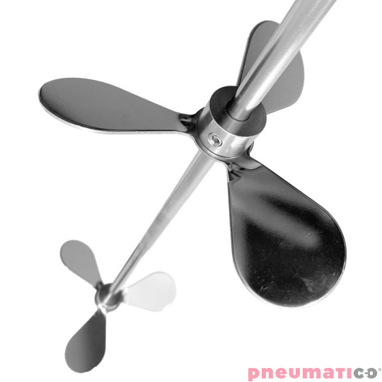 Wirniki śmigłowe do mieszadła z wałem INOX Pneumatico TSP1-2-750 Wirniki śmigłowe do mieszadła z wałem INOX Pneumatico TSP1-2-750