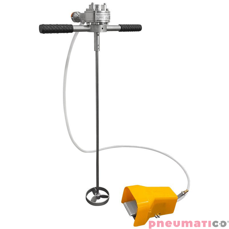 Mieszadło pneumatyczne do kontaktu z żywnością z włącznikiem nożnym Pneumatico 2VMSOLR