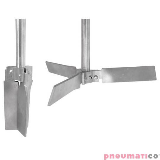 Mieszadło pneumatyczne na zbiornik IBC z 2 wirnikami ATEX PNEUMATICO MP-560SX-2