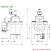 Zawór impulsowy kątowy TURBO DP45 / TD045 1 1/2" NC z cewką + złącza FP45024AC DP45024DC Zawór impulsowy kątowy TURBO DP45 / TD045 1 1/2" NC z cewką + złącza FP45024AC DP45024DC