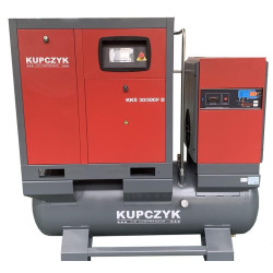 Kompresor śrubowy Kupczyk KKS 20/500 FD 2200 l/min 15 KW Falownik Osuszacz