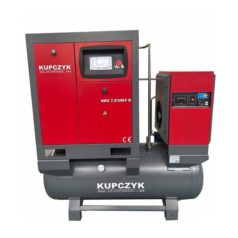 Kompresor śrubowy Kupczyk KKS 7,5/300 FD 5,5 KW 10 bar Falownik Osuszacz Kompresor śrubowy Kupczyk KKS 7,5/300 FD 5,5 KW 10 bar Falownik Osuszacz