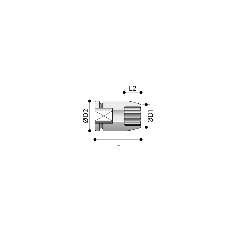 Nasadka udarowa iskrobezpieczna ATEX Red Rooster DO2012-0-016-EX 16mm ½" Nasadka udarowa iskrobezpieczna ATEX Red Rooster DO2012-0-016-EX 16mm ½"