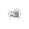 Nasadka udarowa iskrobezpieczna ATEX Red Rooster DO2012-0-022-EX 22mm &frac12;"