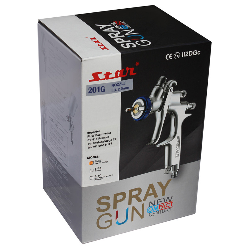 Pistolet lakierniczy STAR S-4C 201G 2.0mm