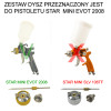 Zestaw dysz do pistoletu lakierniczego STAR MINI LVLP* 0.8mm GOLD EVO-T 2008