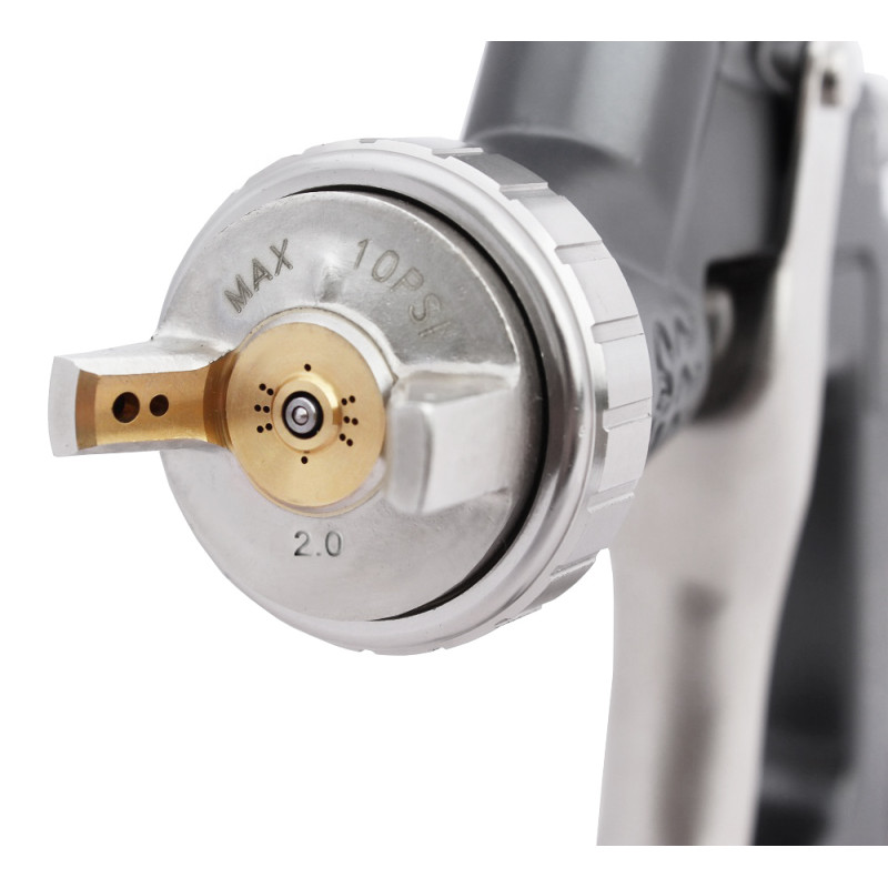 Pistolet lakierniczy LEADER K411 LVLP 2.0mm zbiornik 600ml model 2022-2026