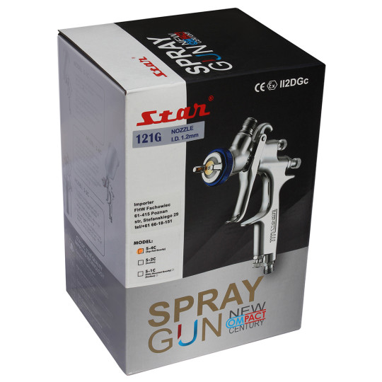 Pistolet lakierniczy STAR S-4C 121G 1.2mm