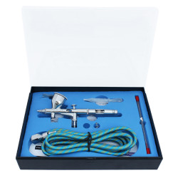 Aerograf BD180KIT 0.2/0.3mm 8ml 2 regulacja + osprzęt