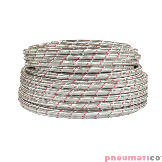 Przew&oacute;d silikonowy do termoregulacji seria TFS 13/19mm 25m srebrny TFS12 RQS