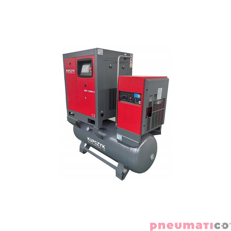 Kompresor śrubowy Kupczyk KKS 7,5/300 FD 5,5 KW 10 bar Falownik Osuszacz Kompresor śrubowy Kupczyk KKS 7,5/300 FD 5,5 KW 10 bar Falownik Osuszacz