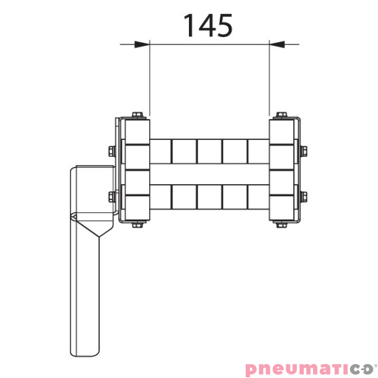 Ramię prowadzące z mechanizmem blokującym ZECA 1707 Ramię prowadzące z mechanizmem blokującym ZECA 1707