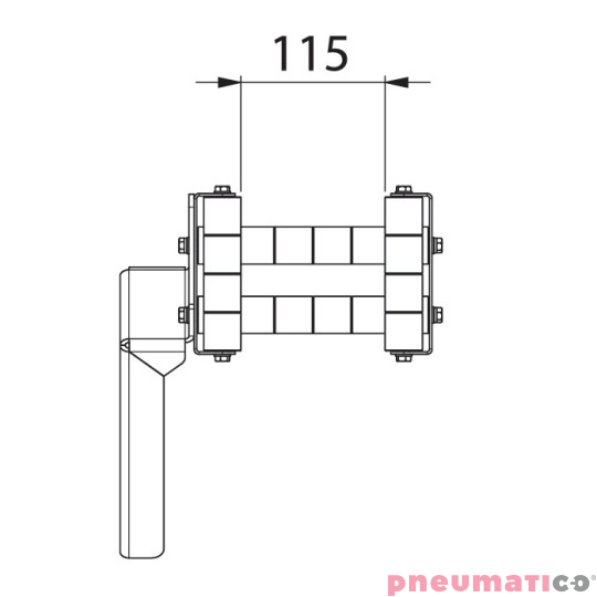 Ramię prowadzące z mechanizmem blokującym ZECA 1706