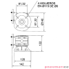Napęd silnik pneumatyczny 397W z reduktorem ATEX MBP MN-2/65RR Napęd silnik pneumatyczny 397W z reduktorem ATEX MBP MN-2/65RR