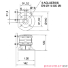 Napęd pneumatyczny do mieszadła 2096W z reduktorem ATEX MBP MN-3/65RR Napęd pneumatyczny do mieszadła 2096W z reduktorem ATEX MBP MN-3/65RR