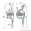 Balanser linkowy 9366OD TECNA Outdoor Zero Gravity 35-45kg 2000mm
