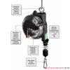 Balanser linkowy z hamulcem 9355.FOD TECNA Outdoor Zero Gravity 7-10kg 2000mm