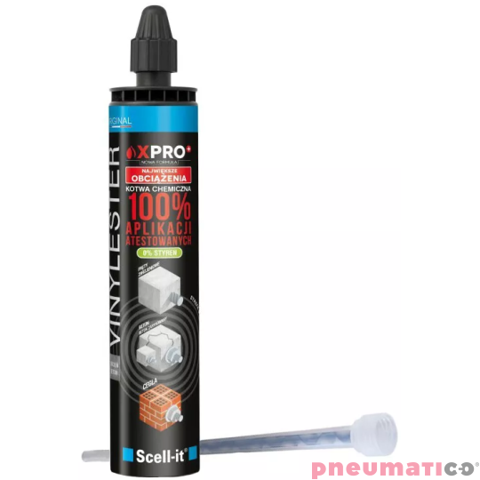 Kotwa chemiczna vinyloestrowa 300 ml Scell-it X-PRO 300 PLUS Kotwa chemiczna vinyloestrowa 300 ml Scell-it X-PRO 300 PLUS