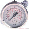 Manometr glicerynowy tablicowy z pałąkiem mocującym D63, -1 do 9 bar, G 1/4" WIKA MFRE-1963GLYCR