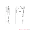 Balanser linkowy z blokadą 10-14kg 4500mm TECNA 9350/4,5